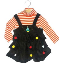 Kız Bebek Çizgili Bluz Jile Takım