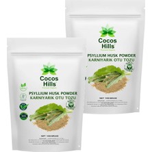 Cocos Hills Psyllium Husk Powder Pure Karnıyarık Otu Tozu Katkısız 100 gram X 2 ADET