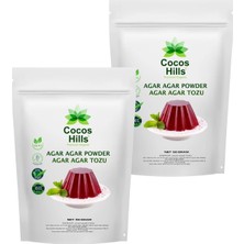 Cocos Hills Agar Agar Powder Agar Agar Tozu 50 gram X 2 ADET