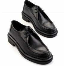 Bambi Siyah Floter Hakiki Deri Erkek Casual Ayakkabı E01600620840