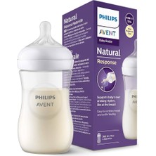 Philips Avent Natural Response Pp Biberon 1 Ay+ 260 Ml, Tepkili Biberon Emziği SCY903/01