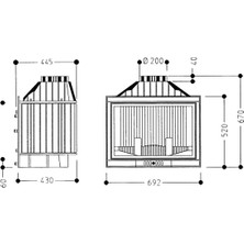 Invicta 700 (70'lik) Standart Primo Ithal Fransa Şömine Haznesi 14 Kw ,5 Yıl Garantili