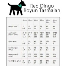 Red Dingo Reflektörlü Ziggy Desenli Köpek Boyun Tasması Lacivert 15 mm