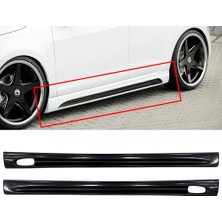 MKG Otomotiv Renault Kangoo Kanallı Yan Marşpiyel Seti Mat Siyah Plastik 2 Adet 2008-2021