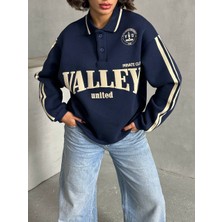 Polo Yaka Şardonlu Valley Sweatshirt