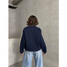 Polo Yaka Şardonlu Valley Sweatshirt