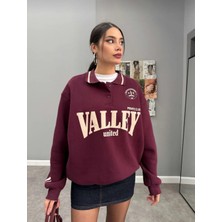 Polo Yaka Şardonlu Valley Sweatshirt