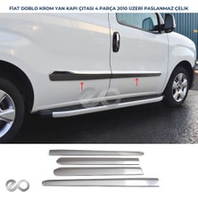 Ebal Oto Fiat Doblo Krom Yan Kapı Çıtası 4 Kapı 2010-2015 P. Çelik