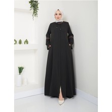 Nakış Işlemeli Büyük Beden Ferace