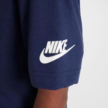 Nike Club Little Jersey Knit Çocuk Lacivert Pamuklu T-Shirt