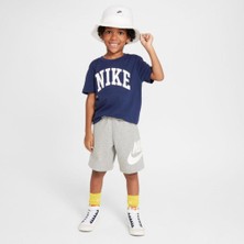 Nike Club Little Jersey Knit Çocuk Lacivert Pamuklu T-Shirt