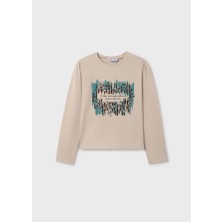 Mayoral Kız Çocuk Uzun Kol Tshirt 7003