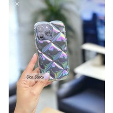 Cleo Cases Tarzını Yansıt iPhon 14 Pro Max Uyumlu Hologramlı Baklava Kılıf