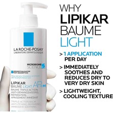 La Roche-Posay La Roche Posay Lipikar Baume Light Ap+M Nemlendirici Hafif Balsam 400 ml