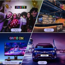 Techadres Araç LED Kayan Yazı Emoji Matrix Panel Kişiselleştirilebilir Telefon App Kontrollü Uzaktan Kumandalı