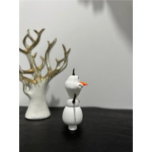 Karlar Ülkesi Temalı 3D Baskı Olaf Kardan Adam Figürü 12CM - Frozen Hediyelik ve Dekoratif