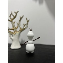 Karlar Ülkesi Temalı 3D Baskı Olaf Kardan Adam Figürü 12CM - Frozen Hediyelik ve Dekoratif