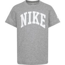 Nike Club Little Jersey Knit Çocuk Gri Pamuklu T-Shirt