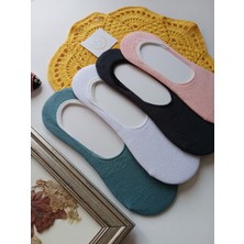 Butik Kadın Bambu Soft Renkler 4'lü Babet Çorap
