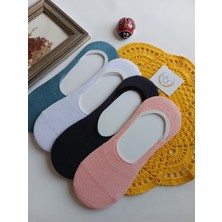 Butik Kadın Bambu Soft Renkler 4'lü Babet Çorap
