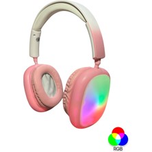 Platoon Rgb Işık Özellikli Süper Bass+ Hi - Fi Kaliteli Kafaüstü, Kulaküstü Kablosuz Bluetooth Kulaklık