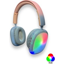 Platoon Rgb Işık Özellikli Süper Bass+ Hi - Fi Kaliteli Kafaüstü, Kulaküstü Kablosuz Bluetooth Kulaklık