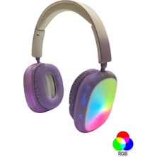 Platoon Rgb Işık Özellikli Süper Bass+ Hi - Fi Kaliteli Kafaüstü, Kulaküstü Kablosuz Bluetooth Kulaklık