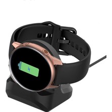 CoverZone  Samsung Galaxy Watch 5 ile Uyumlu 44MM Silikon Şarj Standı Taban Standı Sabitleyici Masaüstü Taban Montaj Tutucu Standı