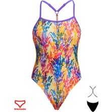 Funkita Tw Strike A Posy Kız Yüzme Mayosu,klor Dirençli, Ekolojik Tasarım