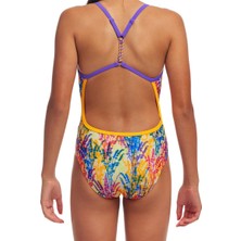 Funkita Tw Strike A Posy Kız Yüzme Mayosu,klor Dirençli, Ekolojik Tasarım