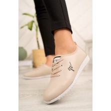 Kadın Emil Shoes Günlük Bağcıklı Bej Ayakakkabı