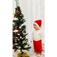 Çocuk Noel Şapkası - Yılbaşı Şapkası - Polar Yıl Başı Şapkası - Noel Baba Şapkası Çocuk Ebat