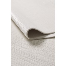 Viviana Bella Modern Salon Halısı Mutfak Halısı Yolluk Doğal Yumuşak Beyaz Krem Halı  Bl-08
