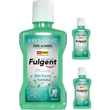 Fulgent Mouthwash Fulgent Fresh Mınt Mouthwash Mentol Nane Ferahlığı Ağız Bakım Suyu 500 ml