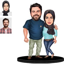 Wonder Like Kişiye Özel Çift9 Figürlü 3D Ahşap Biblo,sevgiliye Hediye,doğum Günü Hediyesi,