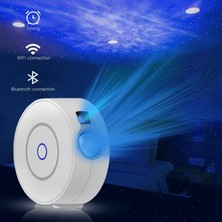 Quenlite QC-526 Parti LED Projektör Işık Wifi 3D Yıldızlı Gökyüzü