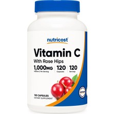 Nutricost Vitamin C With Rose Hips 120 Capsules