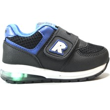 Onlo Ayakkabı RM.054 Cırtlı Yumuşak Ped Iç Taban Işıklı Erkek Bebek Spor Ayakkabı