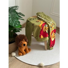 Haki The Lion King Sırt Baskılı Eşofman Takımı