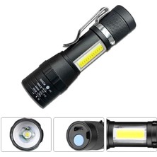 Onixe Wuben WB-017 Zoomlu Şarjlı Cob LED Güçlü El Feneri