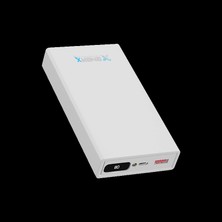 eNeRX Powerbank 20000 mAh 2.1 Amper Dijital Göstergeli ENR-P20188DC Beyaz
