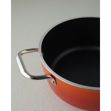 English Home Verona Döküm Derin Tencere 20 cm Turuncu