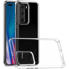 Mobify Huawei P40 Pro Kılıf Tam Koruma Sağlayan Sert Avila Premium Şeffaf Tank Kapak