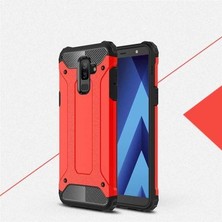 Mobify Galaxy A6 Plus 2018 Kılıf Darbelere Dayanıklı Çift Katmanlı Alvika Premium Sert Silikon Kapak