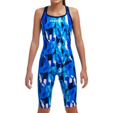 Funkita Fast Legs Chaz Michael Kız Çocuk Yarış Mayo (Giriş Seviyesi)