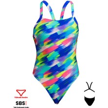 Funkita Bf Streaky Strokes Kadın Yüzme Mayo - Ekstra Konfor ve Dayanıklılık