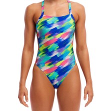 Funkita Bf Streaky Strokes Kadın Yüzme Mayo - Ekstra Konfor ve Dayanıklılık