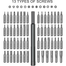 Leyan Creation 63 1 Tornavida Seti Hassas Manyetik Tornavida Uçları Torx Hex Bit Kolu Cep Telefonu Tamir Tornavida Takımı Araçları (Yurt Dışından)