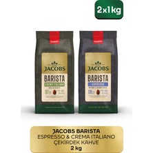 Jacobs Barista Çekirdek Kahve Avantajlı Paket 2 kg ( Crema Italiano 1kg + Espresso 1kg )