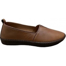 Voyager 7233-1 Kadın Deri Günlük Ayakkabı - Taba Nata - 38